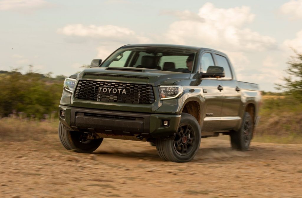 An image of a Toyota Tundra outdoors.