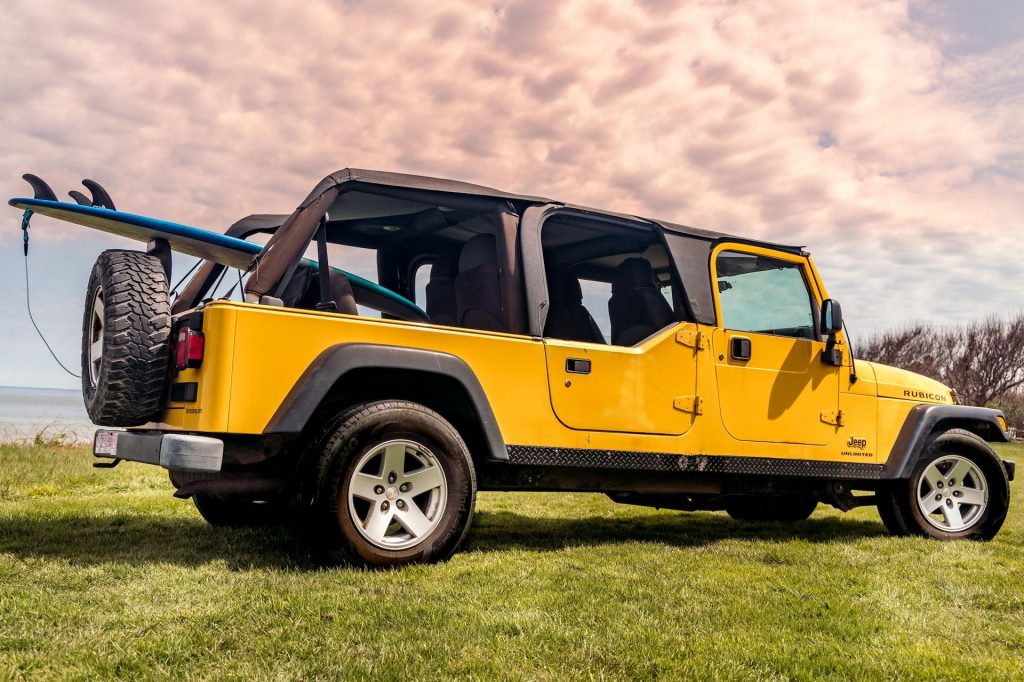 An image of a Jeep Wrangler Rubicon parked outdoors.