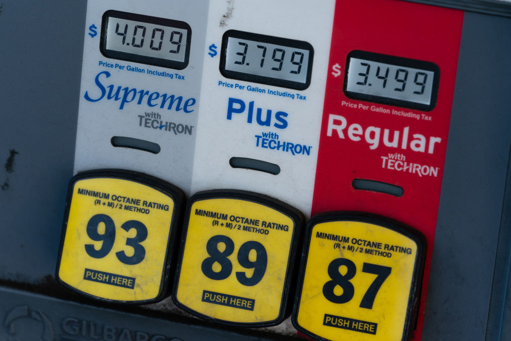 gas pumps with octane and pricing